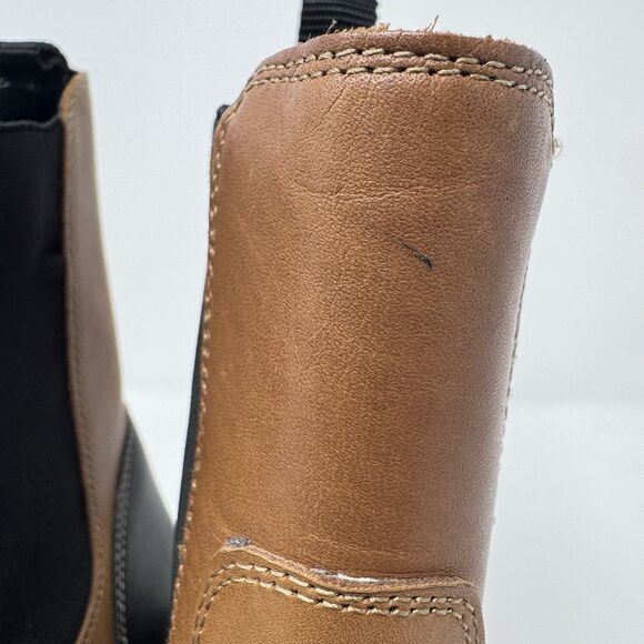 Marc Fisher LTD Morgan Leather Lug-Sole Chelsea Booties Boots Women’s 9.5M - Picture 4 of 10